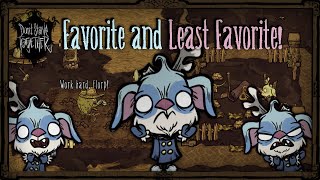 My Favorite And Least Favorite Things About Every Survivor Dont Starve Together [upl. by Phoebe]