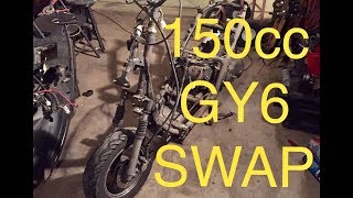 MAKING 50cc SCOOTER FAST  150cc SWAP HOW TO [upl. by Sylvester9]