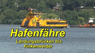 Hafenfähre Linie 62  von den Landungsbrücken bis Finkenwerder [upl. by Bryner]