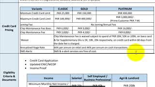 Mcb bank credit card details 2024Mcb credit card informationsMCB BANK CREDIT CARD APPLY ONLINE [upl. by Georg874]