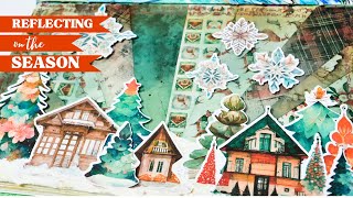 Holiday Magic Unleashed Art Journal Collage Tutorial for Festive Creativity [upl. by Clair]