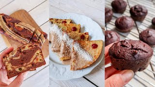 DOLCI VEGANI PROTEICI con FARINA DI CECI 3 Ricette facili per colazioni o merende senza glutine [upl. by Gunn]