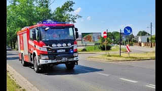 Alarmowo 481E26  Scania P450XT GCBA 752 z JRG Pabianice do Miejscowego Zagrożenia [upl. by Anire]