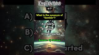 English Synonym Quiz Short english synonyms puzzle quiz trivia quiztime vocabulary shorts [upl. by Fording]