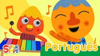 A Canção Feliz  Canções Infantis  Super Simple Português [upl. by Eymaj671]