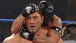 Batista amp Rey Mysterio vs MNM WWE Tag Team Championship Match  SmackDown December 16 2005 [upl. by Fortna169]