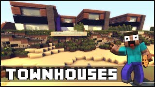 Minecraft  Modern Townhouses [upl. by Yedsnil]