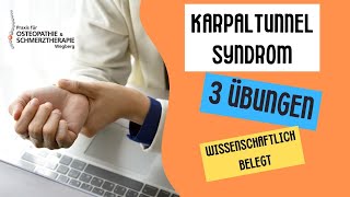 3 sehr effektive Übungen bei KARPALTUNNEL [upl. by Kovacev]