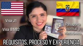 Cómo solicitar una visa americana desde Ecuador  Pasaporte  Mi experiencia Visa J1 y B1B2 [upl. by Hurd]