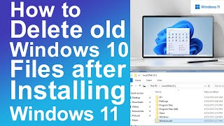 How to delete old windows after installing new one [upl. by Kate]