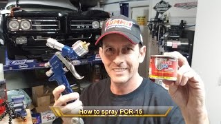 How to Spray POR 15 the best Rust Preventative system Ever [upl. by Chang109]