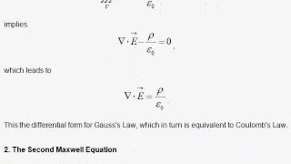 E3 The Maxwell Equations in Differential Form [upl. by Doggett]