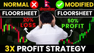 3X PROFIT with Floorsheet Analysis Strategy  Nepal Stock Market  share market basics for beginners [upl. by Olocin]