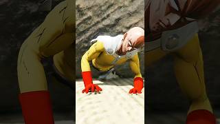 Goku Saves Saitama From Being Crushed By Rock Goku amp Saitamas Friendship 🤜🤛 Shorts  GTA5 [upl. by Yllom]