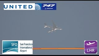 United Airlines Flight 901 San Francisco to LHR [upl. by Ahsieuqal]