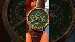 WHAT DAY IS IT 8000000 CHINESE CALENDAR Blancpain Villeret Green Enamel Dial [upl. by Mont]