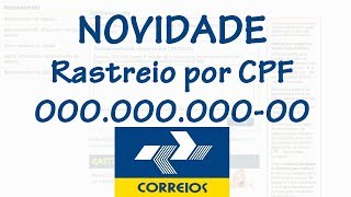 Como Rastrear Encomendas por CPF Correios [upl. by Buckingham364]