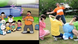 Doraemon characters in real life [upl. by Hildegaard]