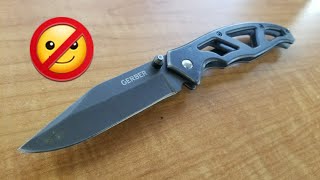 Gerber Paraframe Review  Cheap knives I DONT like  Episode 3 [upl. by Nylac]