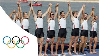 USA win first Rowing gold for 40 years  Mens Eight Athens 2004 [upl. by Suk]