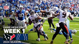 Houston Texans vs Indianapolis Colts  NFL 2024 Week 1 Game Highlights [upl. by Briana]