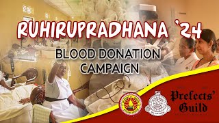 RUHIRUPRADHANA 24  Blood Donation Campaign  CCK  Prefects Guild [upl. by Atled]