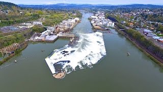 Willamette falls in Oregon City Drone footage [upl. by Okoyk329]