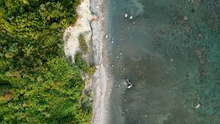 The adriatic sea coastline separating the blue water from the steep cliff FREE STOCK VIDEO [upl. by Zahavi778]