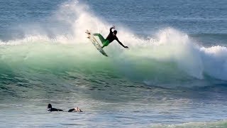 Filipe Toledo throws backtoback alleyoops in a near perfect Aerial heat [upl. by Bledsoe435]