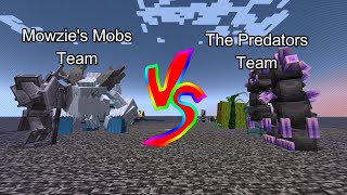 Mowzies Mobs Team vs The Predators Team Minecraft Mob Battle [upl. by Elocel]