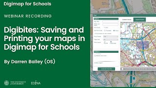 Digibites Saving and Printing your maps in Digimap for Schools [upl. by Tiler]