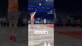 Kaitlyn Clark shooting from the logocaitlynclarkhighlights trending wnba [upl. by Nennahs812]