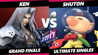 Sumapa 129 GRAND FINALS  KEN Sonic Sephiroth Vs Shuton Olimar Smash Ultimate  SSBU [upl. by Thecla594]