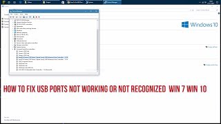 How To Fix USB Ports Not Working or Not Recognized Win 10 Win 7 [upl. by Weiner]