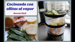 🍜 RECETA FACIL  Cocinando con ollas al vapor [upl. by Carli583]