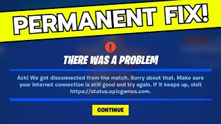 How To FIX Fortnite Disconnected from Match  Easy Method [upl. by Scarlett]