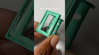 Mini glass tableshortsresinminiaturediy [upl. by Ainecey]