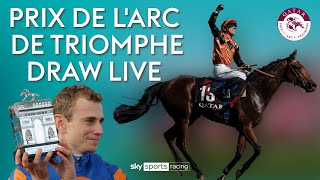 LIVE Prix de lArc de Triomphe 2024 draw [upl. by Nnylaf]