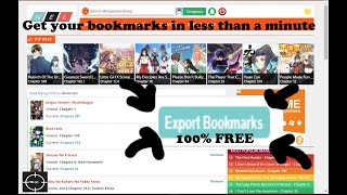 How to Export your Manganelo MangakakalotManganato or Mang4life Bookmarks in less than 2 minutes [upl. by Mic]