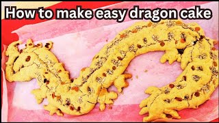 Easy and simple dragon cake gluten free cake festival of courage healthy [upl. by Guimond]