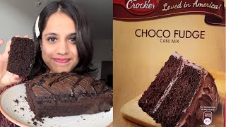 Betty Crocker Choco Fudge Cake Premix 😱  Instant chocolate cake  Chocolate Cake in 5 Minutes [upl. by Reteip472]