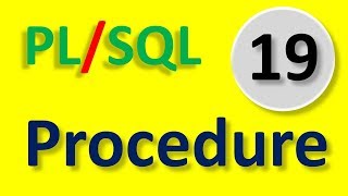 Procedure in PLSQL  Part 19  In Hindi by Tech Talk Tricks [upl. by Jerri]