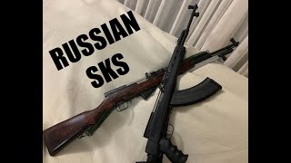 Russian SKS Showdown Wooden Stock vs ATI Black Synthetic Stock [upl. by Avis504]