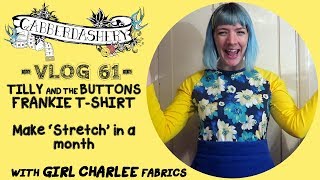 Making Stretch  Tilly And The Buttons Frankie Baseball TShirt with Girl Charlee  Vlog 61 [upl. by Radley530]