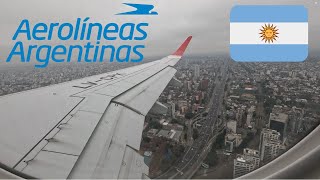 Hermosa Vista de Buenos Aires Aterrizaje del Embraer 190 de Aerolíneas Argentinas en Aeroparque [upl. by Eresed]