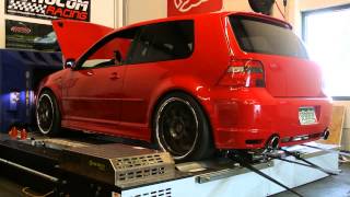 800HP VW R32 United Motorsport Tuned On E85 Dyno Pull [upl. by Shoshana879]