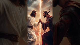 jesus vs satan👿😠👹jesus devil jesuschrist shorts ytshorts god [upl. by Olivero]