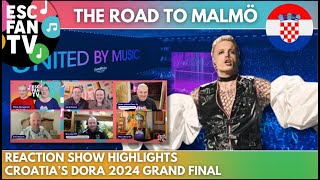 ESC Fan TV Live Croatias Dora Grand Final Reactions  The Road To Malmö [upl. by Cindy]