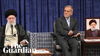 Masoud Pezeshkian inaugurated Irans new president in official ceremony [upl. by Raffarty]