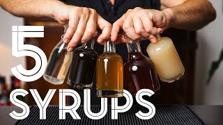 Easy SYRUP Recipes for Cocktails and Mocktails [upl. by Allveta]